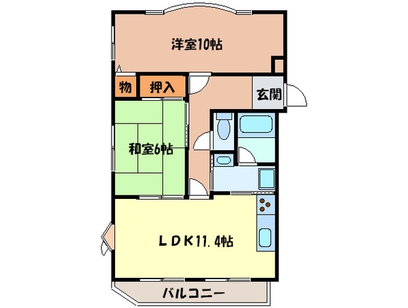 泉ヶ丘マンションの物件間取画像